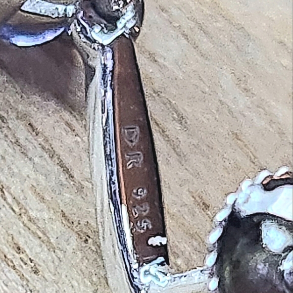 Dazzling Rock Tanzanite Silver (925) Tear Drop Dangle Earrings w/ diamonds NWB - Picture 8 of 15